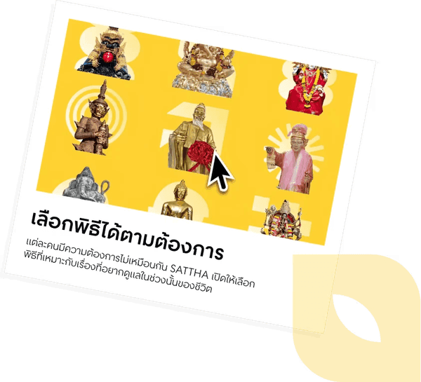 เลือกพิธีได้ตามต้องการ: เลือกสิ่งศักดิ์สิทธิ์และชุดของไหว้ที่เหมาะกับเรื่องที่ขอ